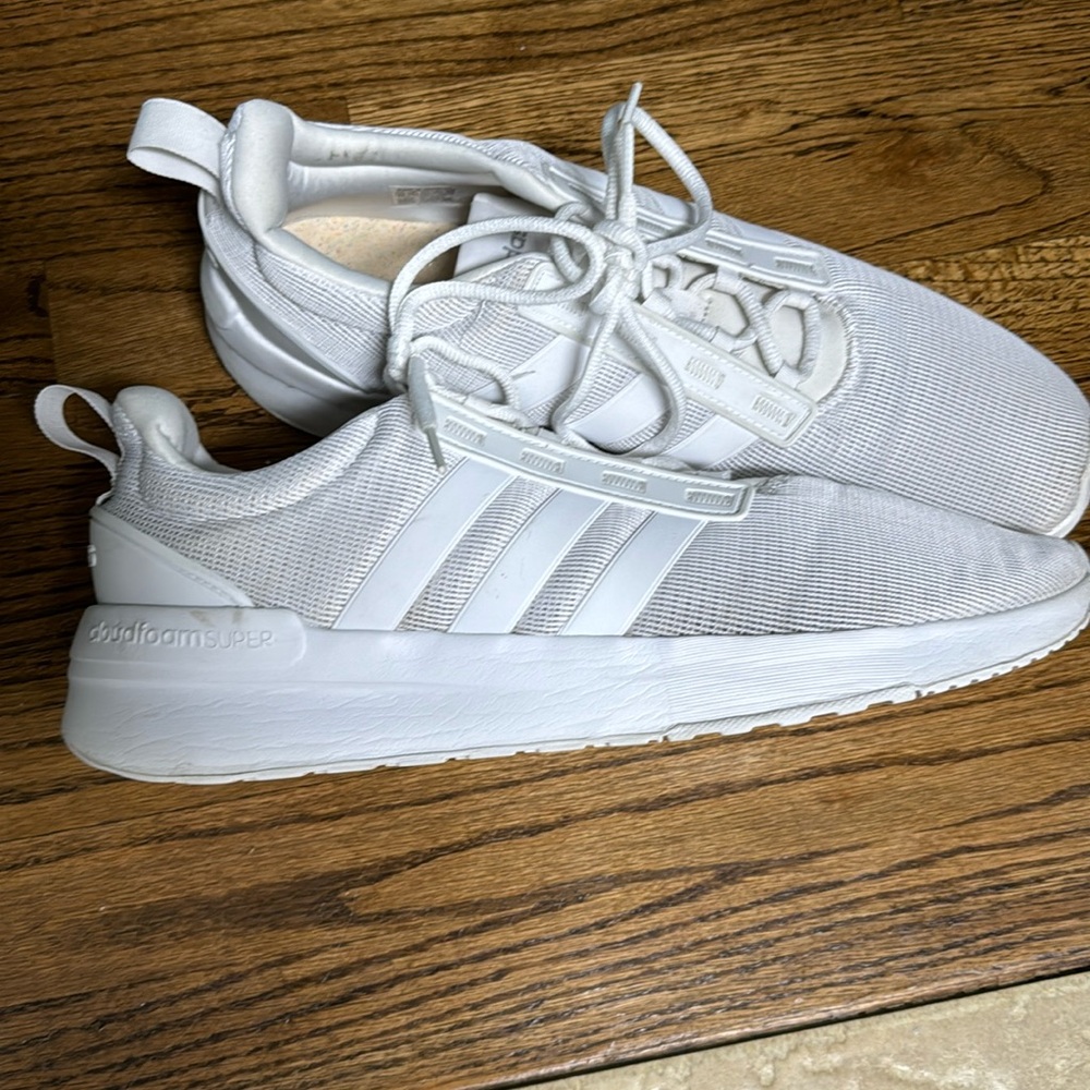 adidas size 14 TR21 all white sneakers style #gx0650 men’s